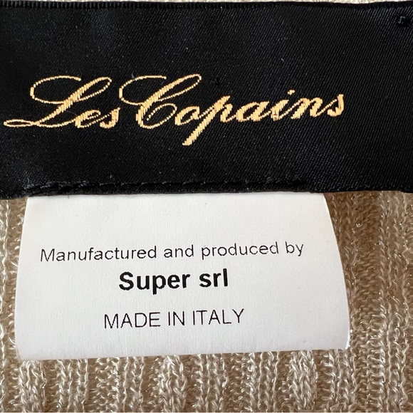 Les Copains cable knit gold sweater size large. Made in Italy - Picture 15 of 15